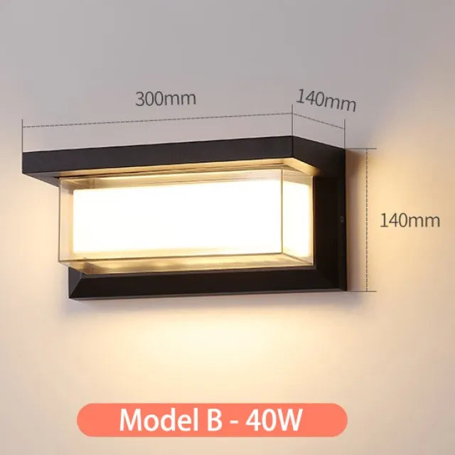 MoonGlow - Candeeiro de Parede Externo para Exterior