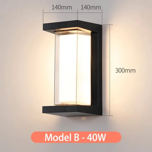 MoonGlow - Candeeiro de Parede Externo para Exterior
