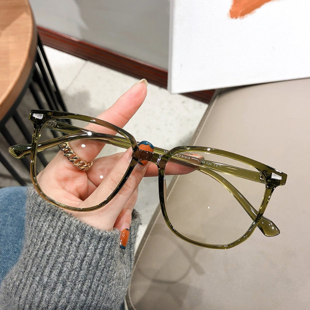 Gafas de lectura con filtro de luz azul para pantalla de ordenador, montura cuadrada