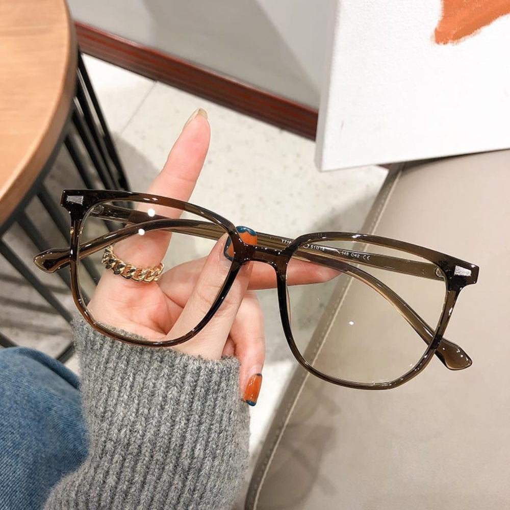 Gafas de lectura con filtro de luz azul para pantalla de ordenador, montura cuadrada