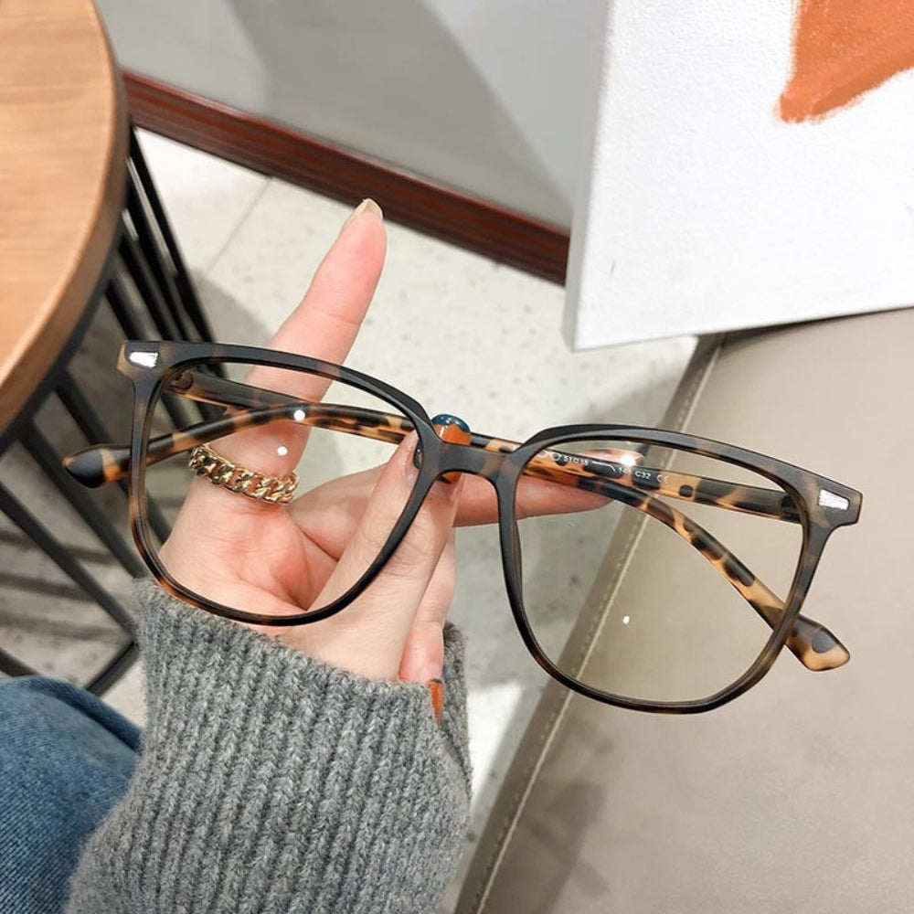 Gafas de lectura con filtro de luz azul para pantalla de ordenador, montura cuadrada