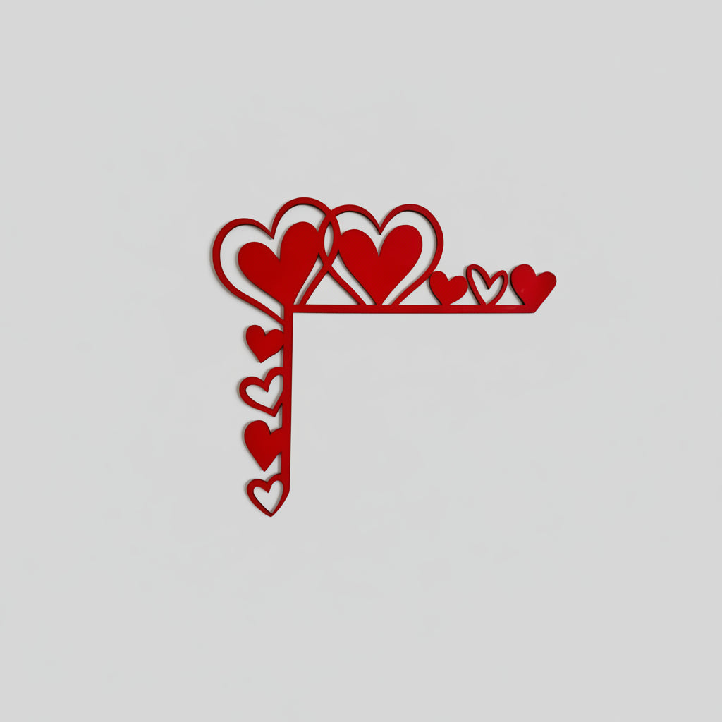 Decorazione Parete Legno Forma Cuore Decorazione Suggestiva