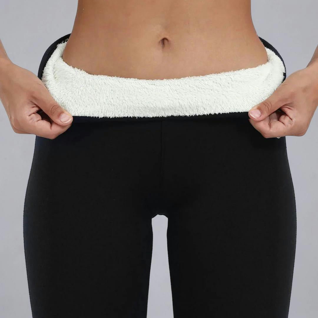 Legging Dames Thermo Legging Hoge Taille Fleece Warm Stretch