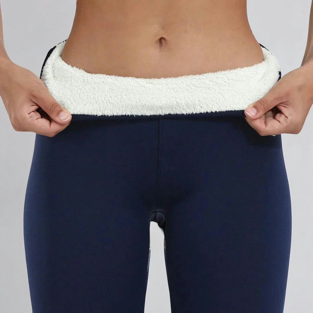 Legging Dames Thermo Legging Hoge Taille Fleece Warm Stretch