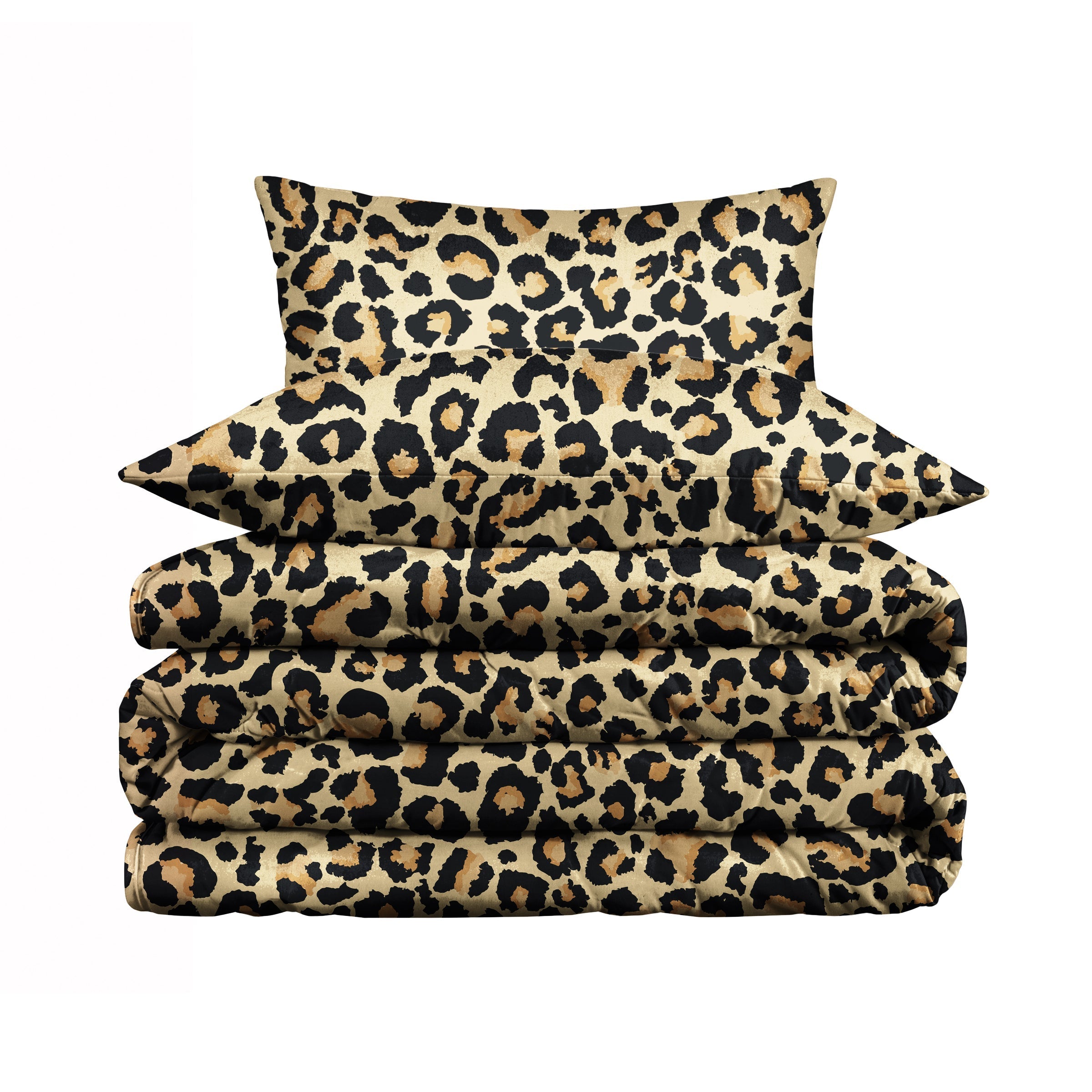 Set copripiumino Leopard Gree (Cotone Egiziano)