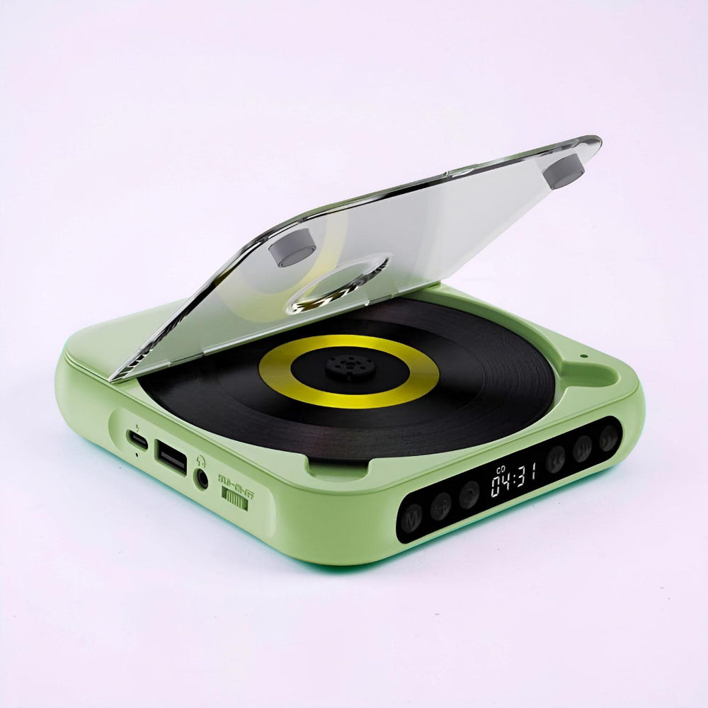 Portable Bluetooth CD Player HiFi Audio USB-C Charging