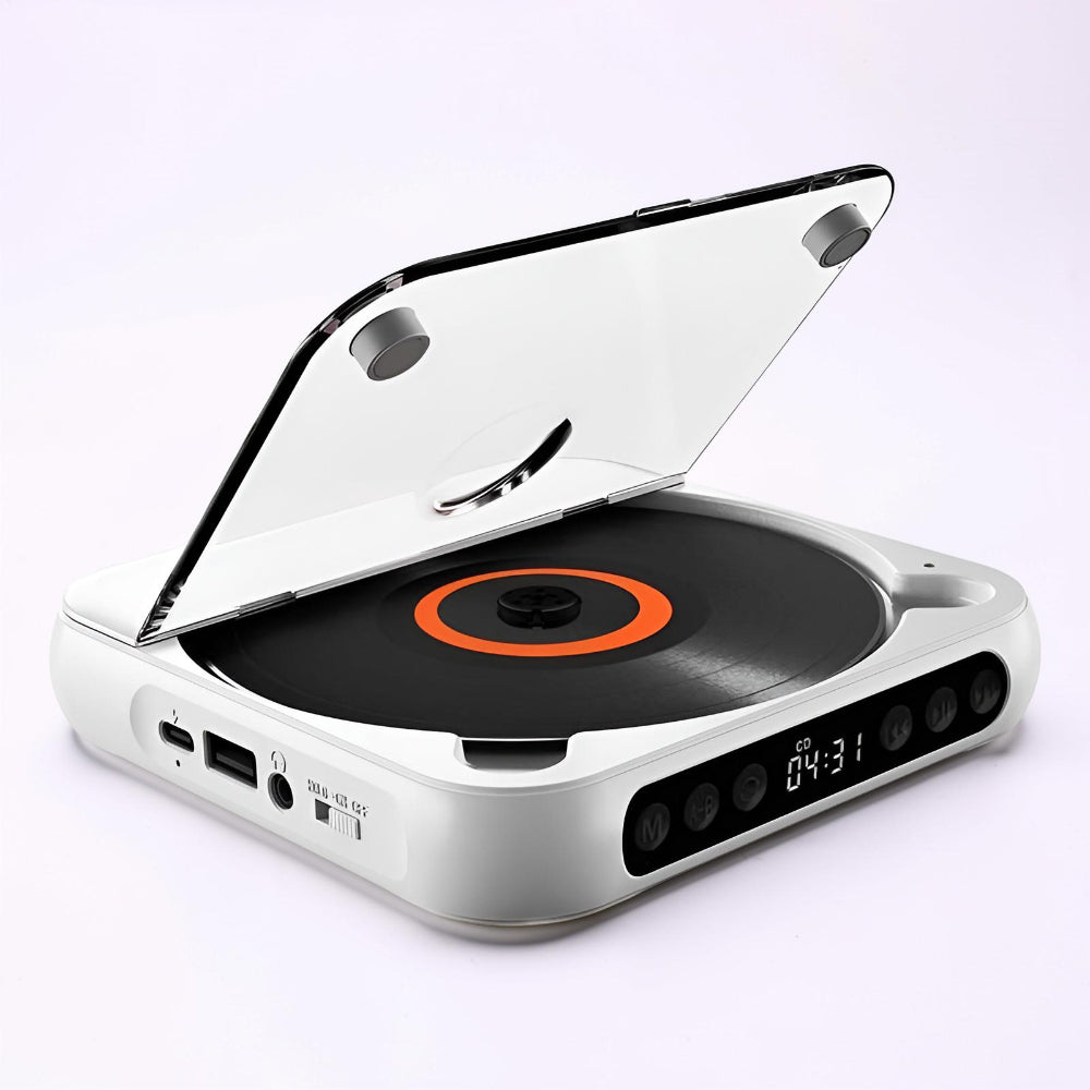 Portable Bluetooth CD Player HiFi Audio USB-C Charging