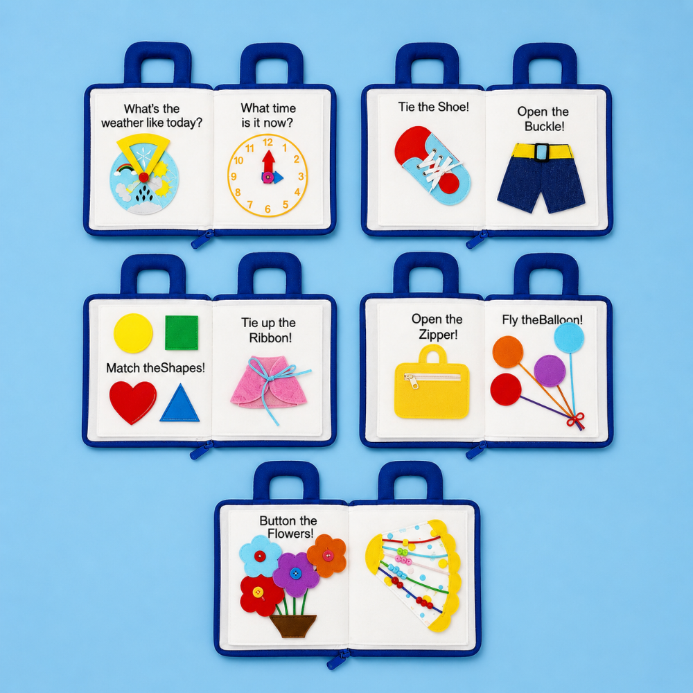 Libro educativo Montessori interattivo per bambini