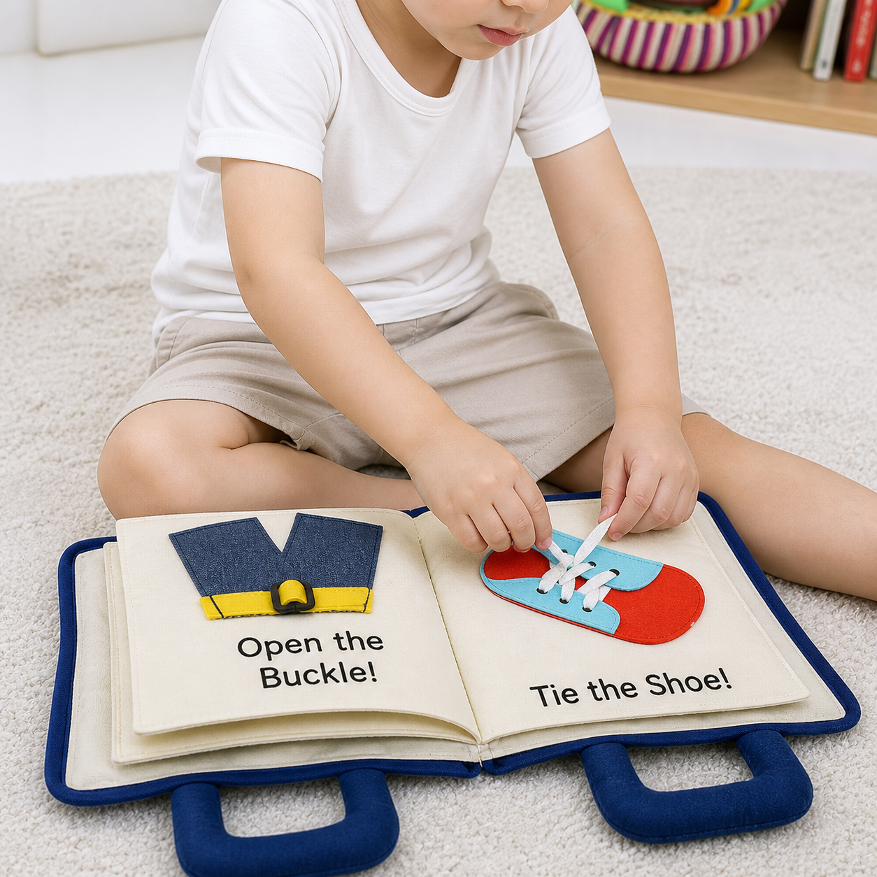 Libro educativo Montessori interattivo per bambini