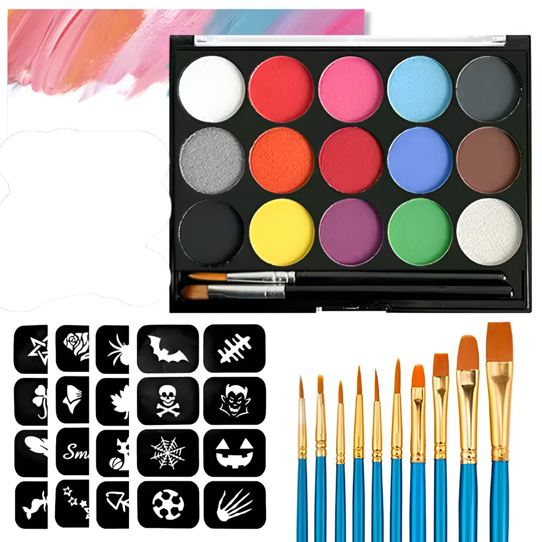 Palette di trucchi per il corpo WK Set per feste, cosplay e face painting
