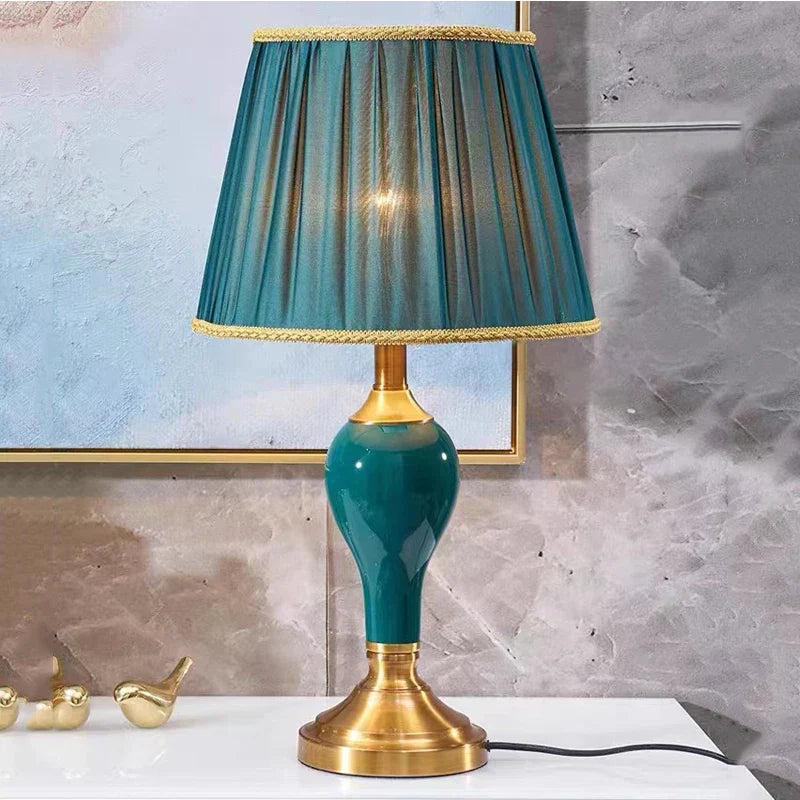 LumiCeram - Candeeiro de Mesa Cerâmico Moderno | Iluminação Elegante para Sala de Estar e Quarto