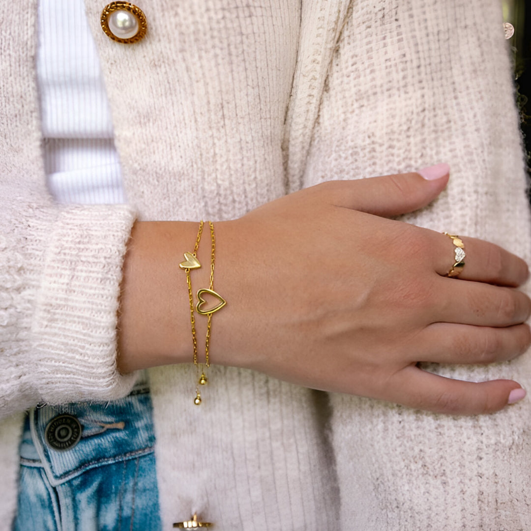 Bracciale Cuore Regolabile Gioiello Regalo