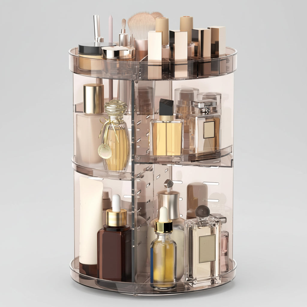 Organizer Trucco Girevole Altezze Regolabili Grande Capacità