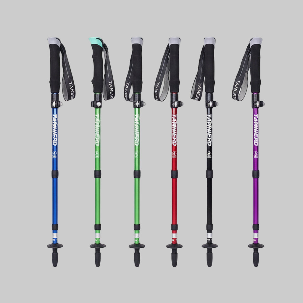 Lightweight Adjustable Trekking Poles Foldable Hiking Gear 0