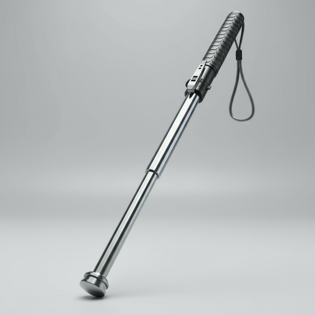 Retractable Self Defense Walking Sticks Alloy Telescopic Hiking Pole - Image 7