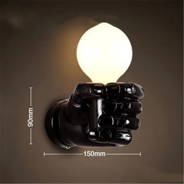 IndustrialGlow - Wall Lamp in Industrial Style Made of Metal – Vintage LED Lamp