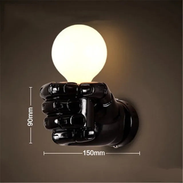 IndustrialGlow - Wall Lamp in Industrial Style Made of Metal – Vintage LED Lamp