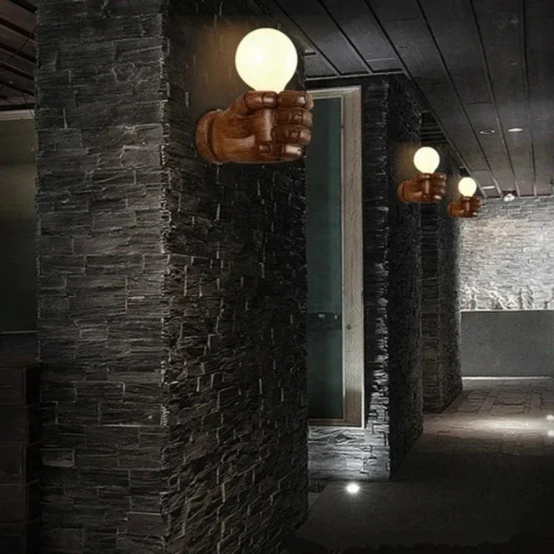 IndustrialGlow - Lampada da parete in stile industriale in metallo – Lampada LED vintage