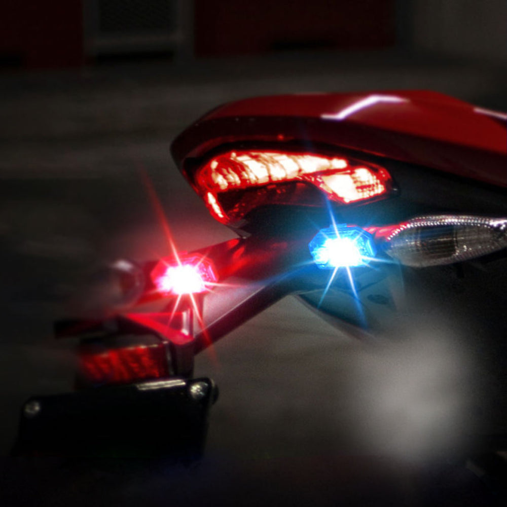 Luz LED para coche intermitente con mando a distancia USB recargable