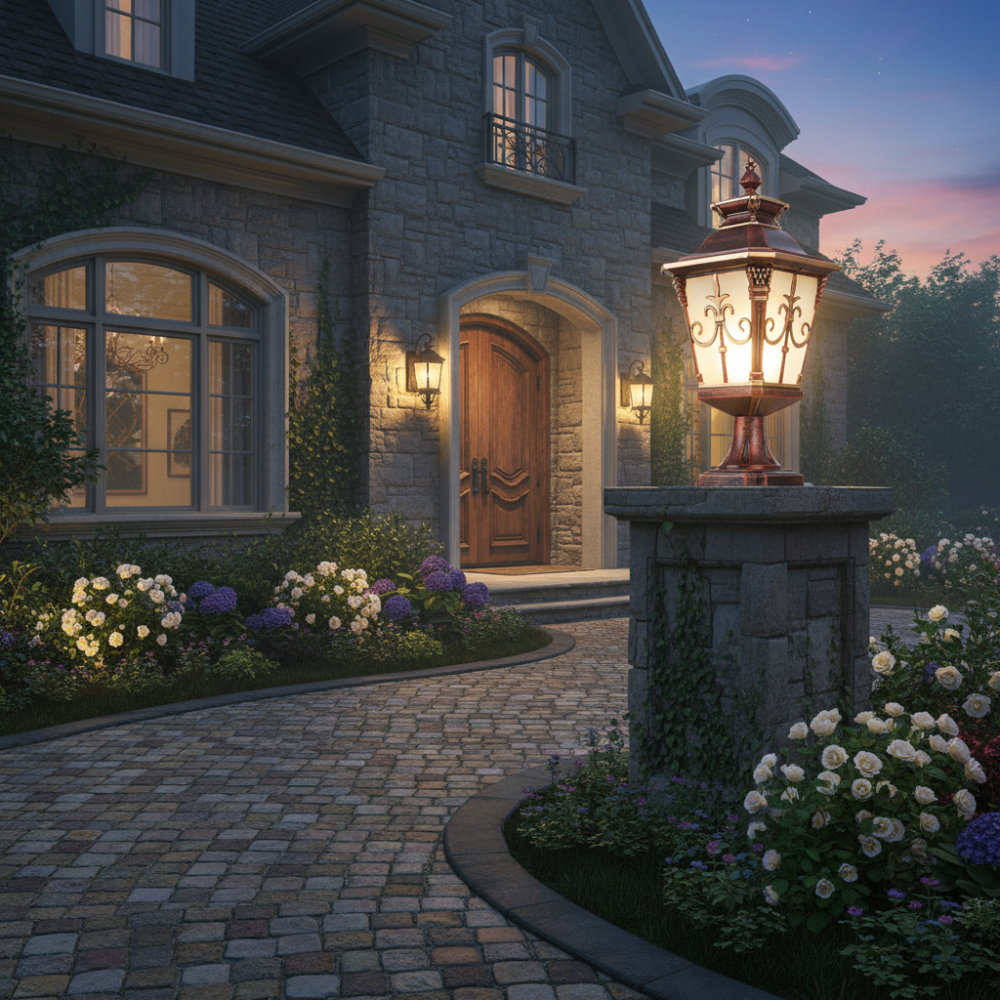 LumiVintage – Weather-Resistant Outdoor Lantern in Antique Style for Garden & Terrace
