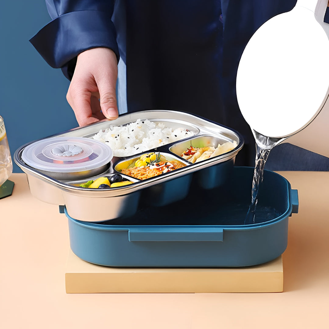 Lunchbox Bento Termica in Acciaio Inossidabile Senza Perdite per Passeggiate