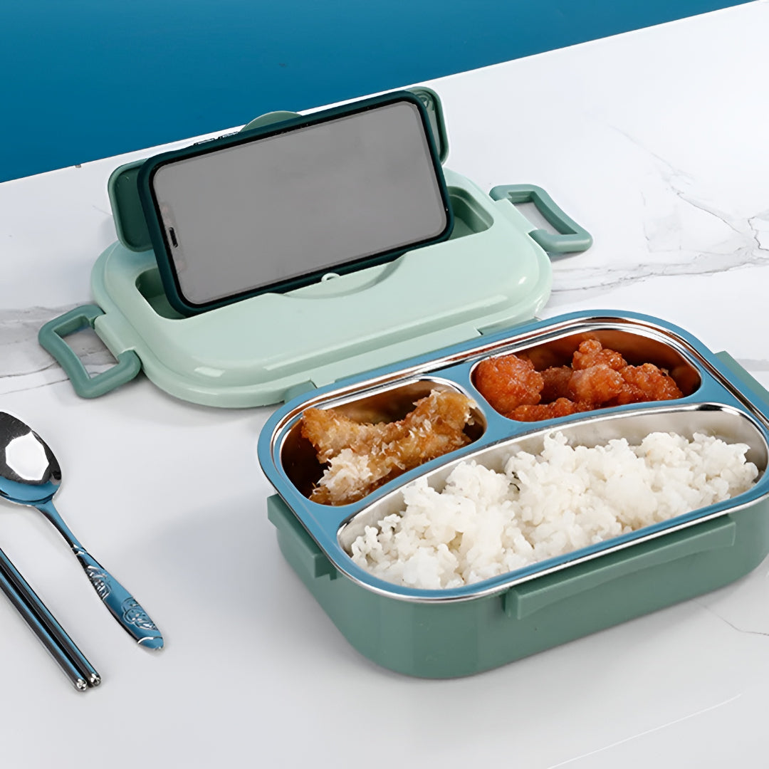 Lunchbox Bento Termica in Acciaio Inossidabile Senza Perdite per Passeggiate