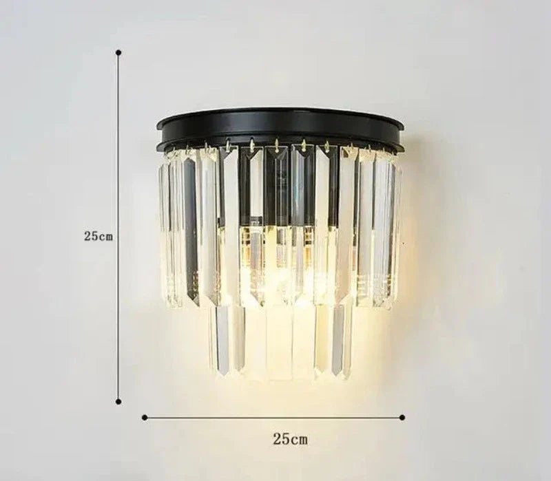 CrystalLuxe - Elegant Crystal Wall Lamp