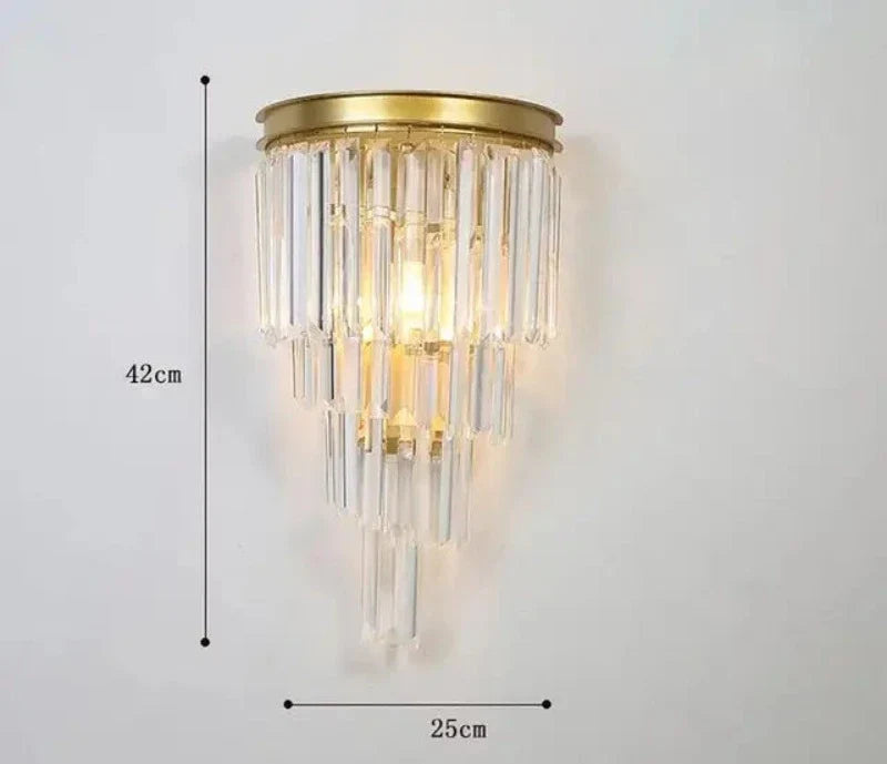 CrystalLuxe - Elegant Crystal Wall Lamp