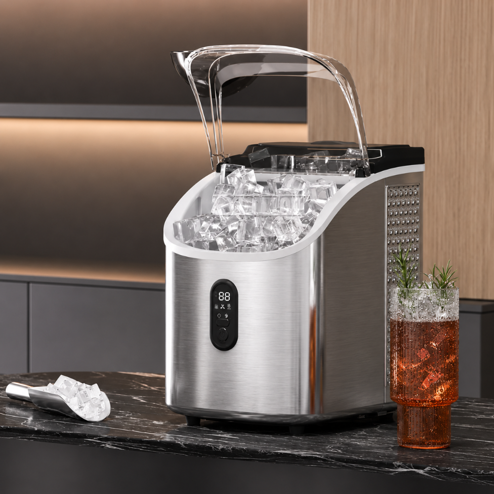 Automatic Ice Cube Machine Fast Cubes Kitchen Bar