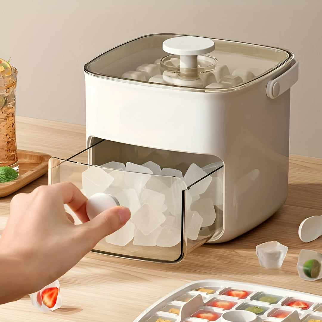 Macchina Ghiaccio Fabbricatore Cubetti Manuale Cucina Compatta