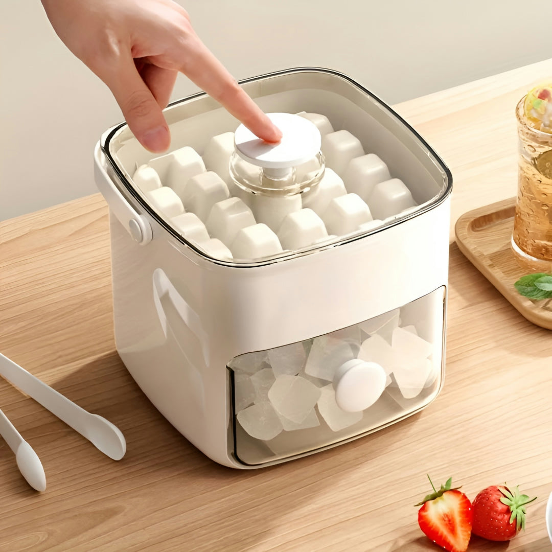 Manual Ice Cube Maker Machine Compact Kitchen