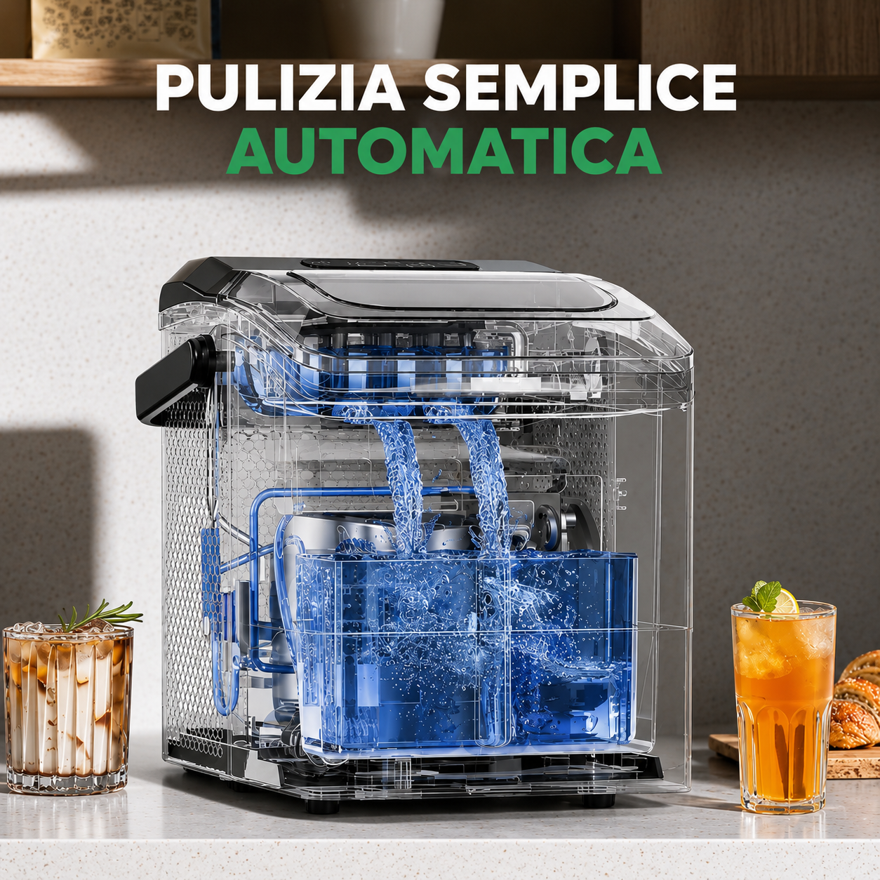 Macchina Ghiaccio Raffreddamento Produttore Ghiaccio Portatile Ice