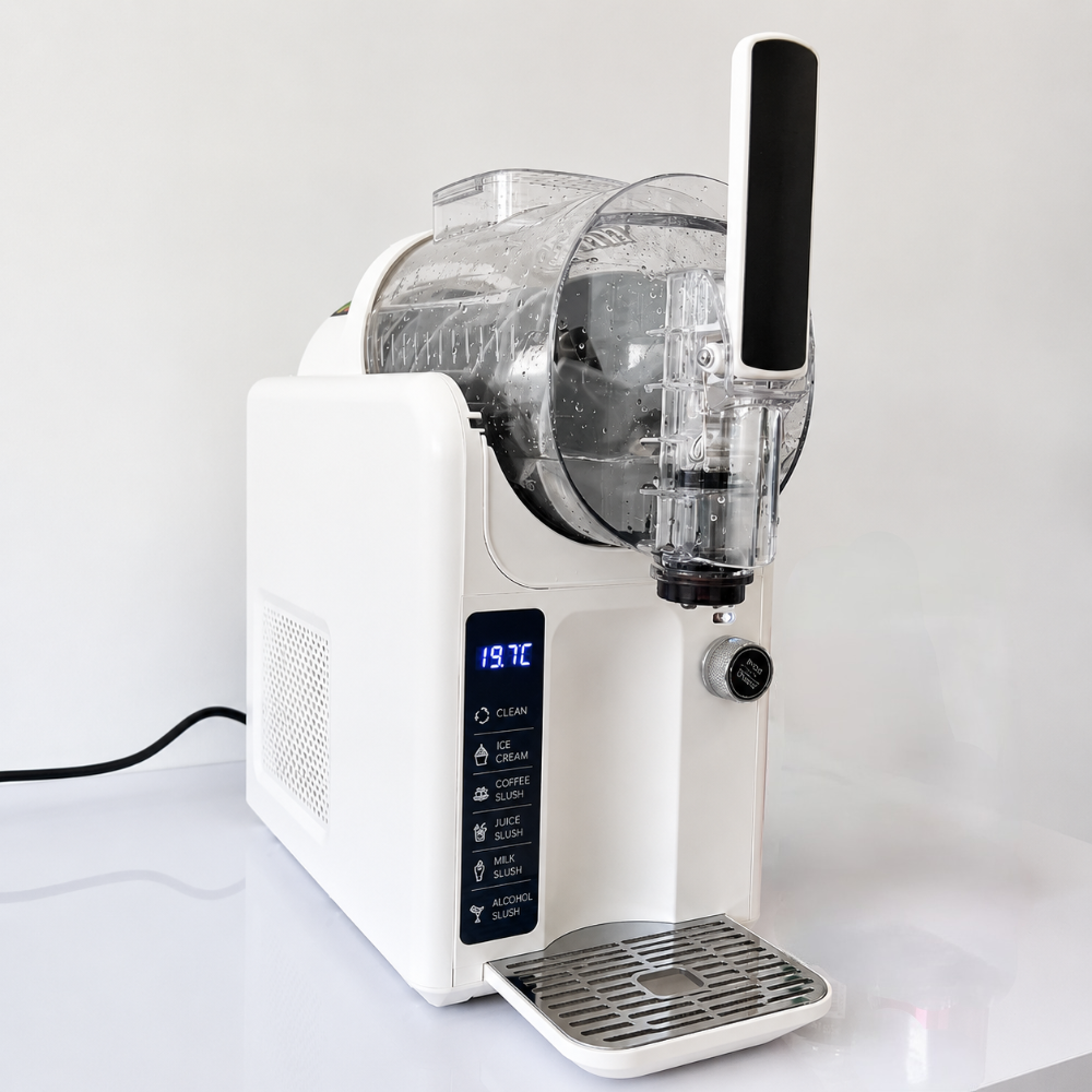 Macchina Slush Gelatiera Automatica 2 In 1 Dessert Freddi