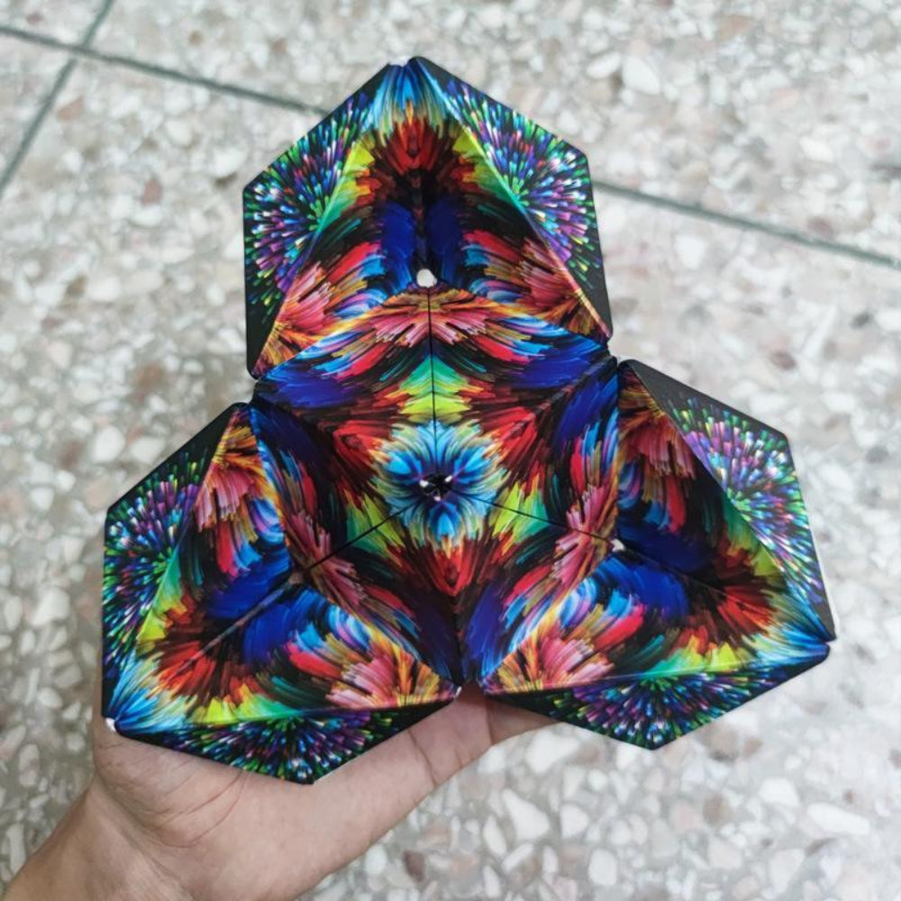 Magnetic Puzzle Cube Transforming Toy for Creative Play and Learning 1
