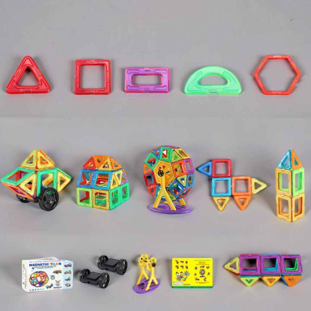 Magnetic Building Blocks Kids Construction Toy Magnetic Block Set