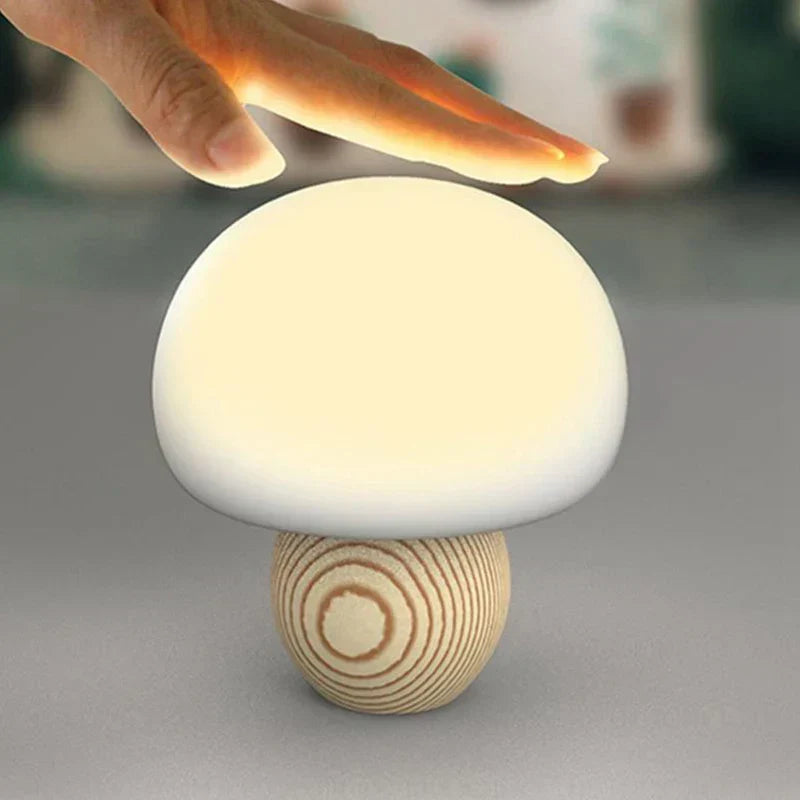 GlowShroom - Lampada da tavolo a fungo LED magnetica con controllo touch