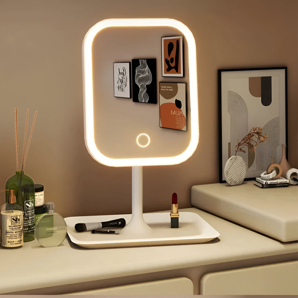 Specchio Makeup LED Touch Dimmabile Da Tavolo
