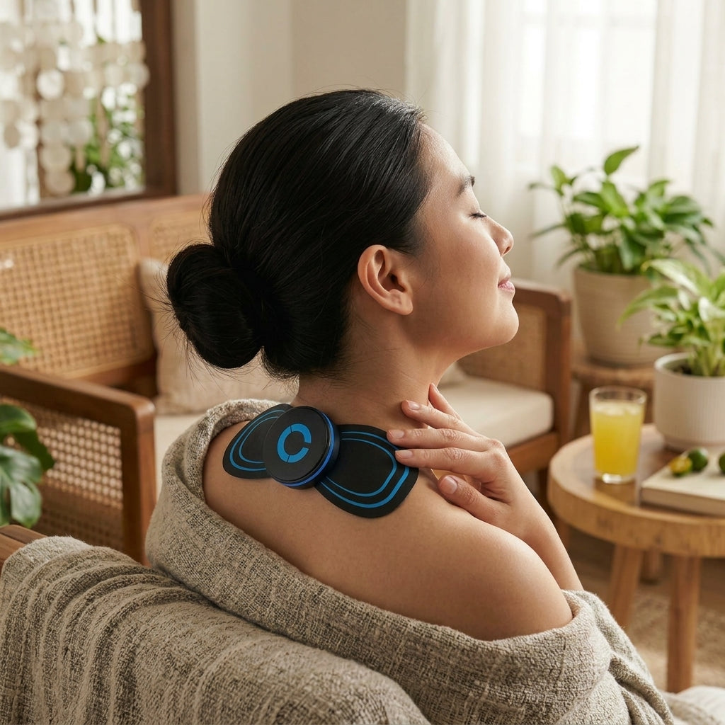 Masajeador cervical eléctrico portátil con programas