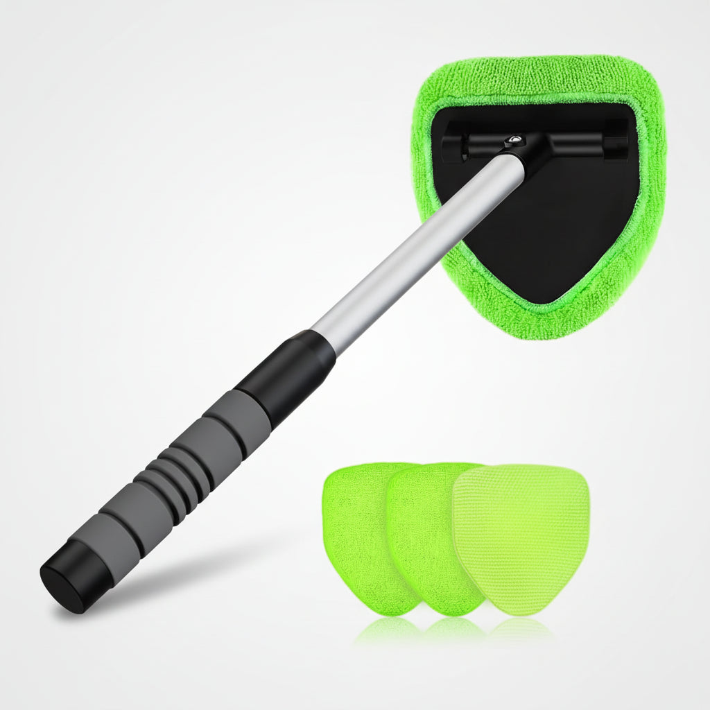 Car Window Cleaner Microfiber Telescopic Handle