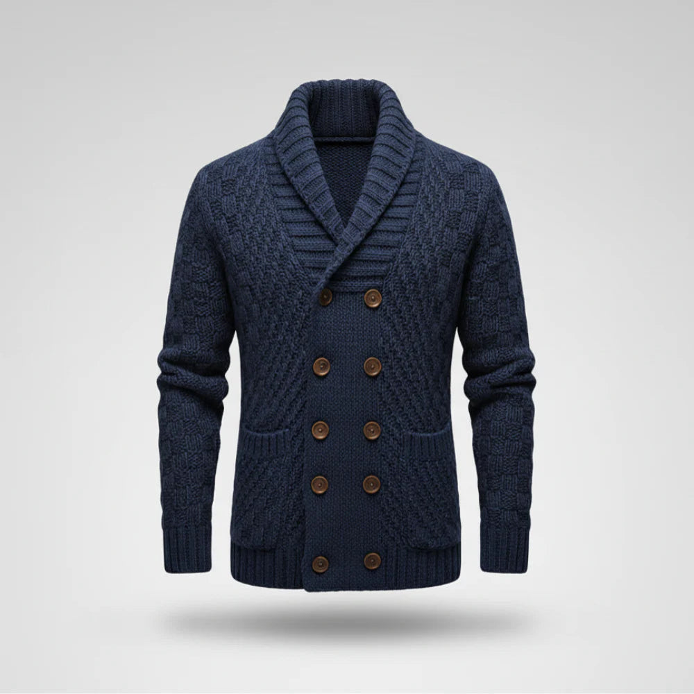 Gilet Uomo Lungo Oversize Collo Sciarpa