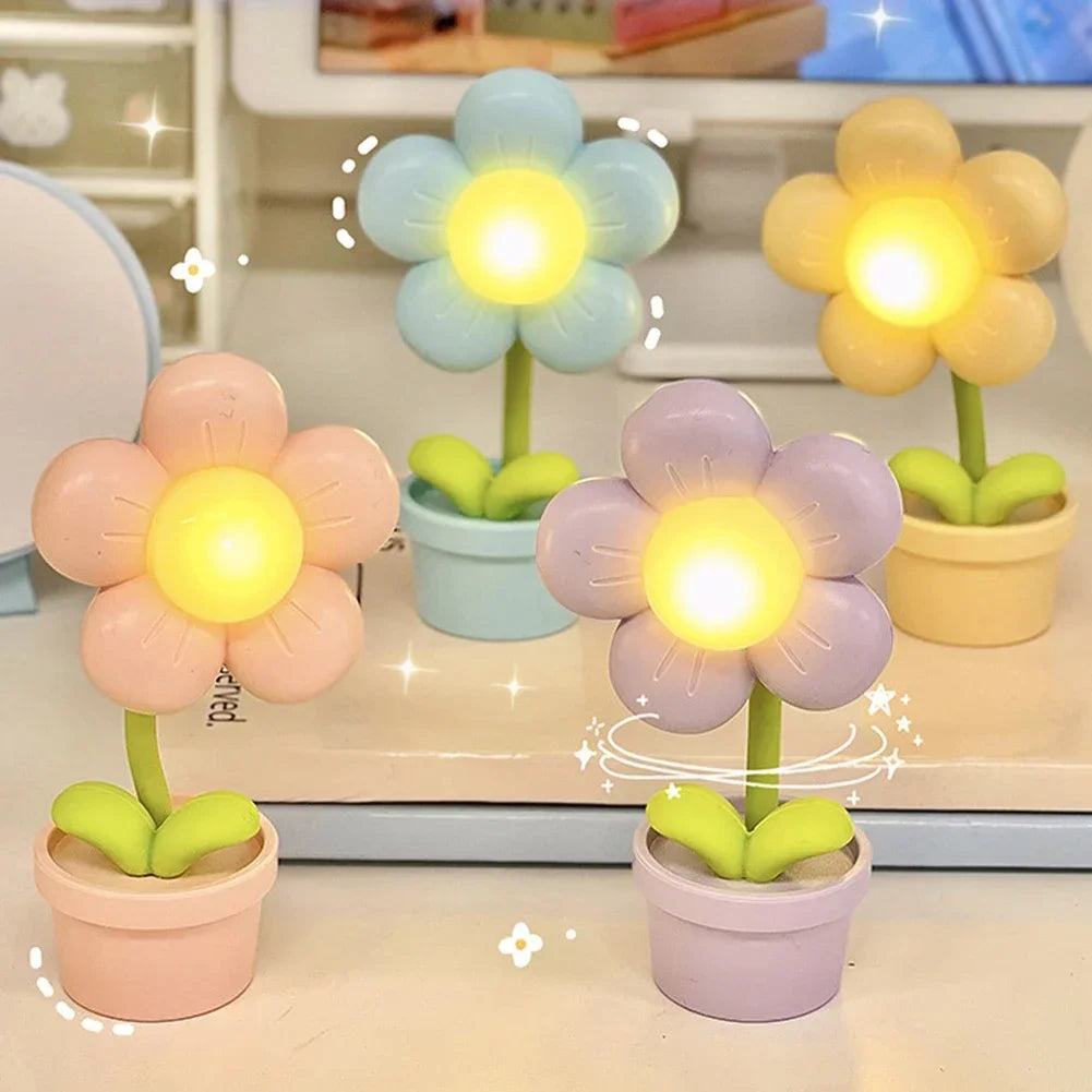BloomLite - Piccola lampada da tavolo a forma di fiore