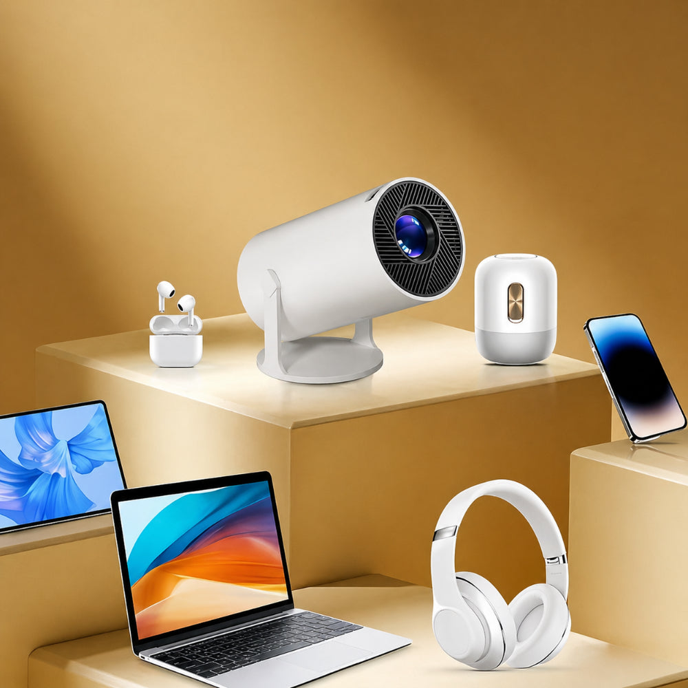 Mini Beamer WK Projector Full HD Wifi Bluetooth Draadloos
