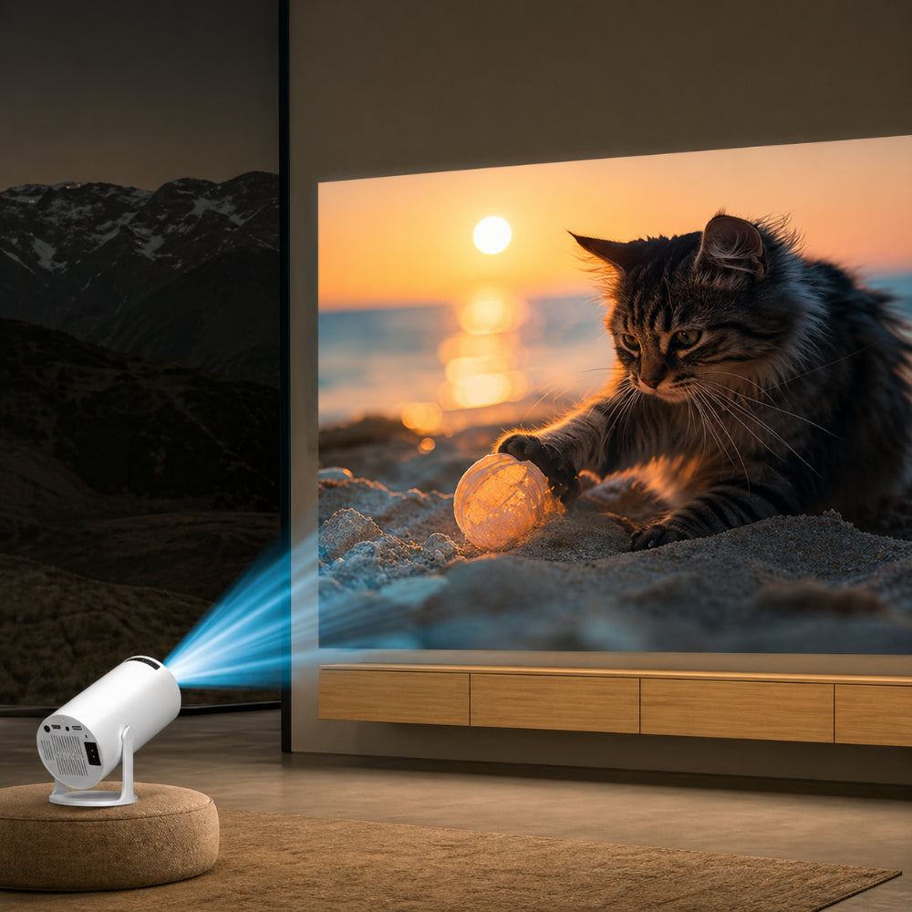 Mini Beamer WK Projector Full HD Wifi Bluetooth Draadloos