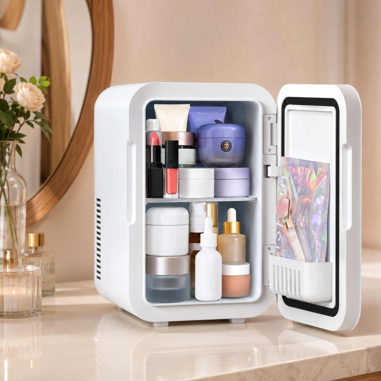 Mini Cooling Fridge Portable Travel Refrigerator