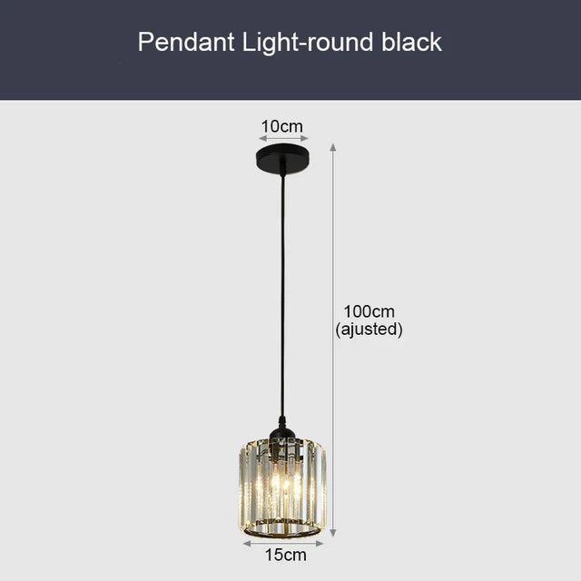 GlinsterLicht - Elegante lampada a sospensione in cristallo K9