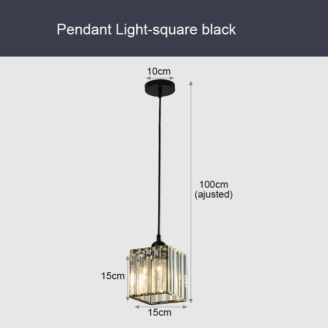 GlinsterLicht - Elegante lampada a sospensione in cristallo K9