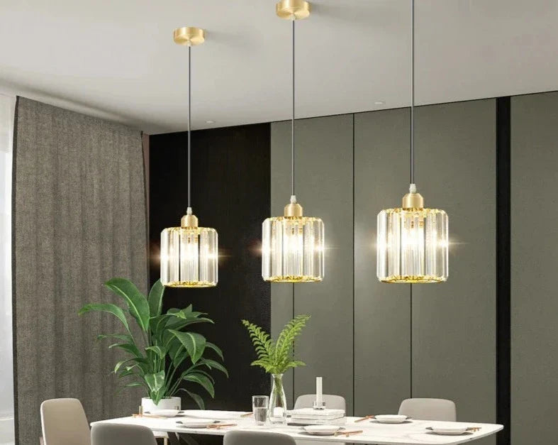GlinsterLicht - Elegante lampada a sospensione in cristallo K9