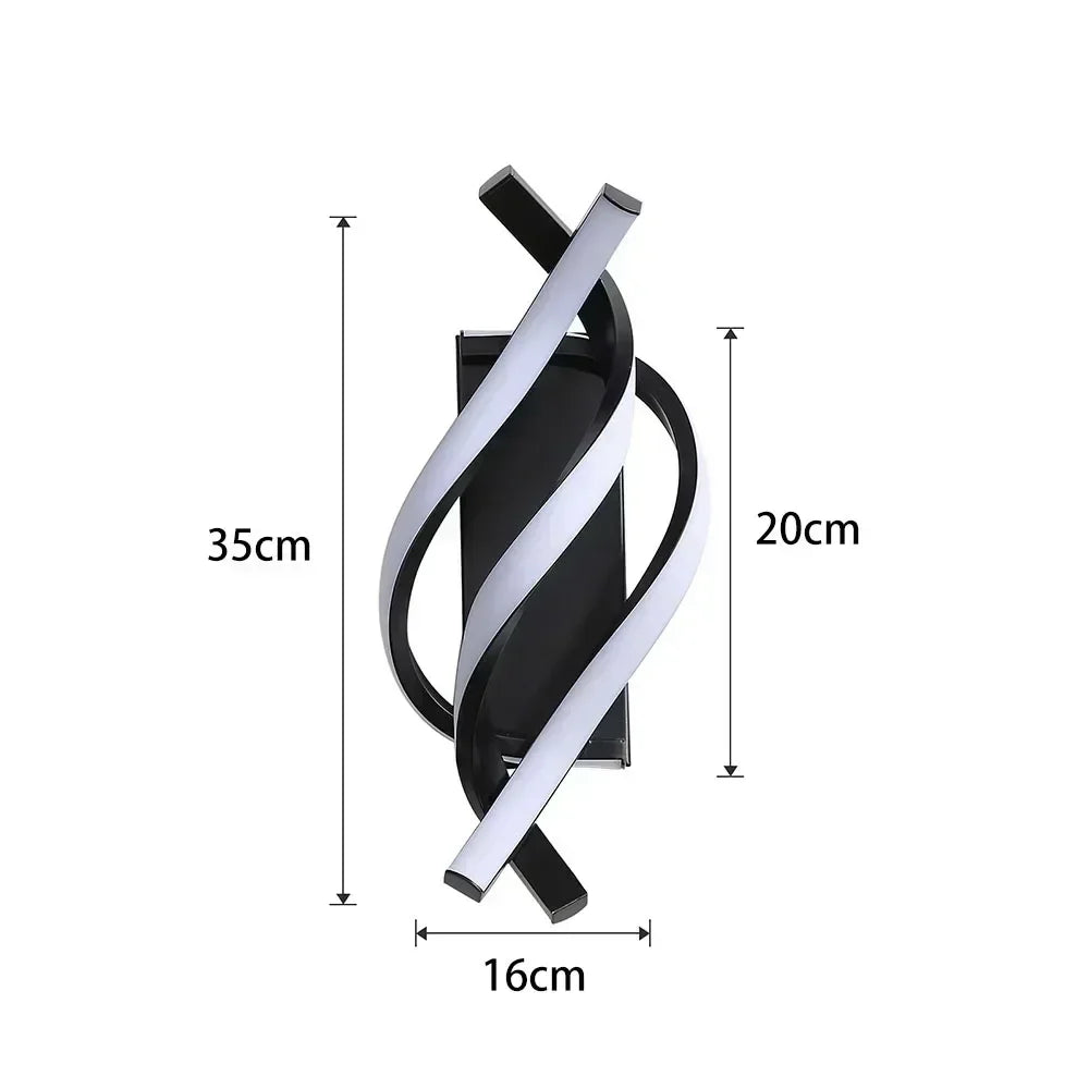 SpiraLight | Candeeiro de Parede Espiral Contemporâneo