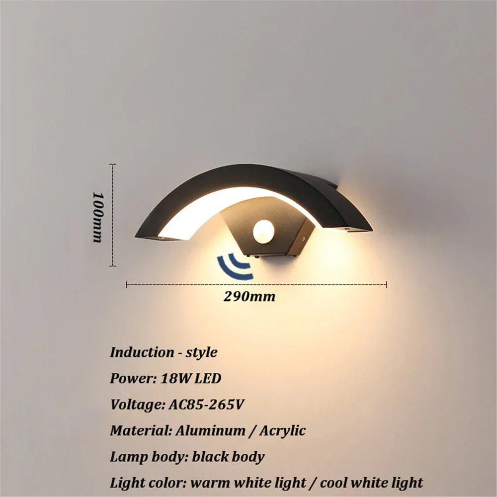 LichtBeeld - Lampada da parete impermeabile elegante