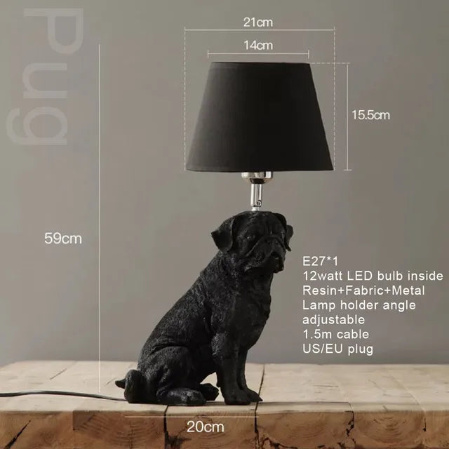 ArtPuppy - Lampada da Tavolo in Stile Deco